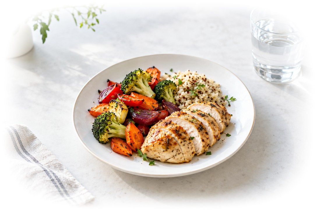 A smaller plate, a satisfying meal
