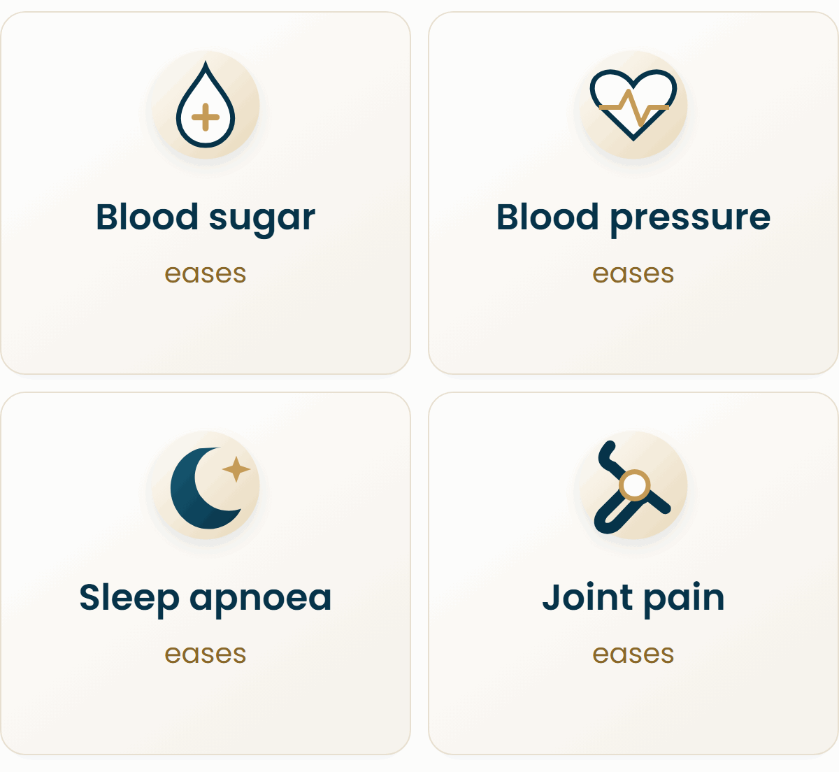 What eases with serious weight loss: blood sugar, blood pressure, sleep apnoea, joint pain