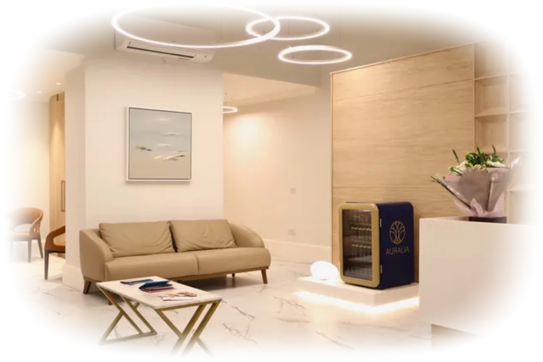 A consultation room at Auralia